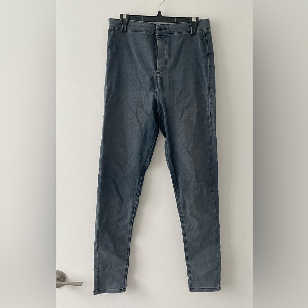 Top Shop Joni Jeans - Blue High Waisted Skinny Jeans - size W30 L32